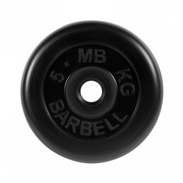 Блин MB Barbell MB-PltB26-5 для штанги 5 кг черный